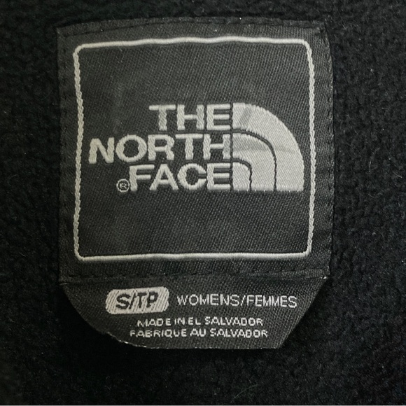 The North Face Womens Fleece Jacket Full Zip Pockets Logo Funnel Neck Small - Picture 2 of 9